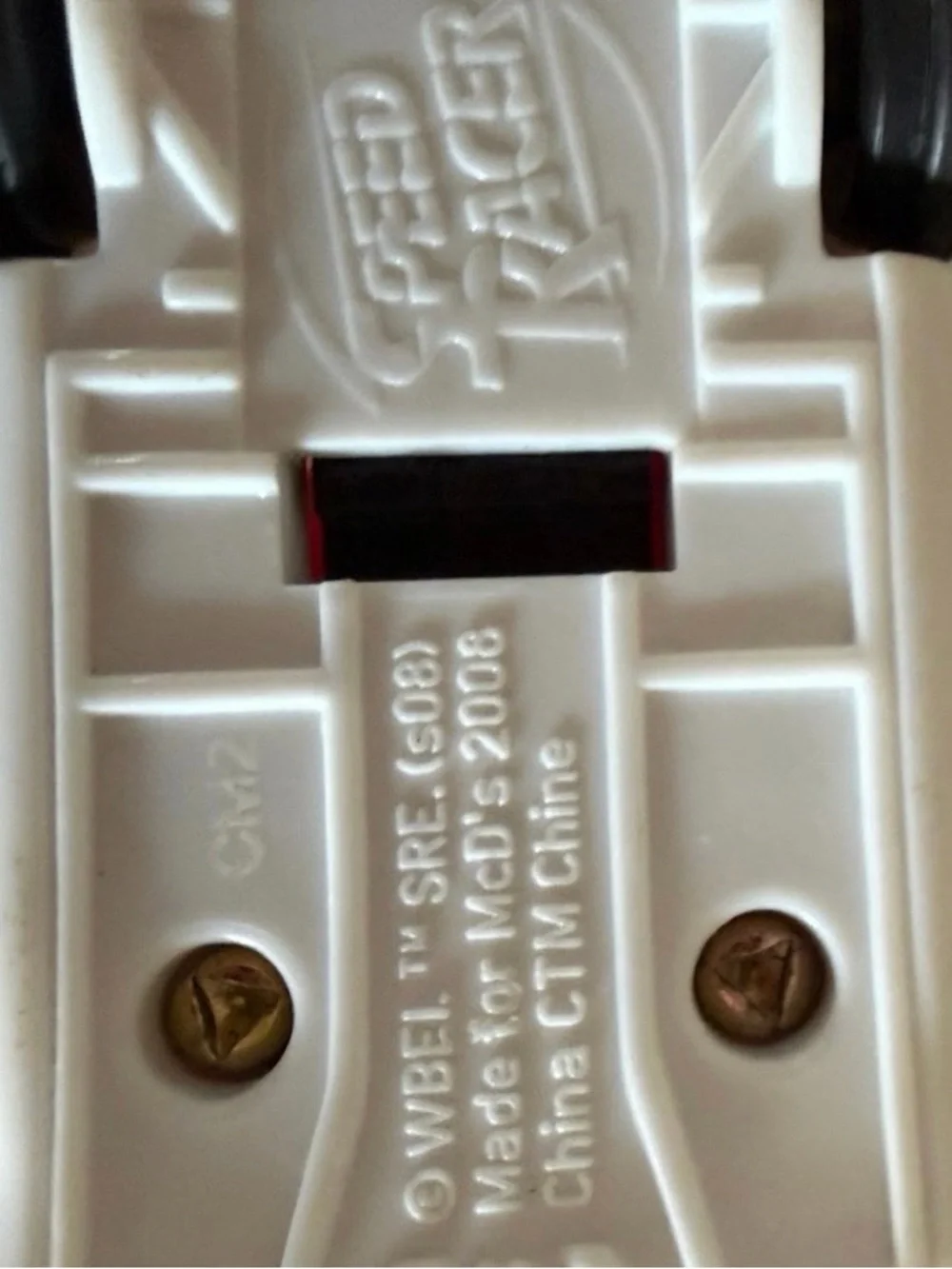2008 Speed Racer Mach 5 Welly McDonald’s Happy Meal Pull Back Car White Diecast